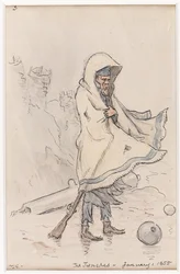 Az árkok, 1855. január (akvarell)