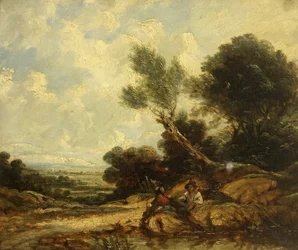 Tájkép figurákkal