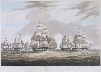 A Kelet-indiai Társaság "Inglis" nevű hajója 1830 júliusában elhagyja Szent Ilona szigetét.