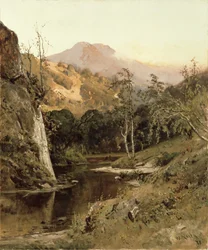 Tamalpais-hegy a Lagunitas Creek-ből, 1878