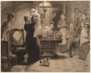 Vázlat az illusztrációhoz: Az álló baba, 1912.