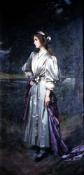 Mary Logsdail, a művész lányának portréja