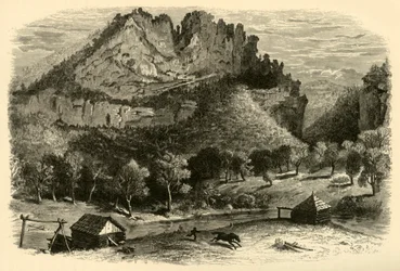 "Seneca sziklái", 1872.