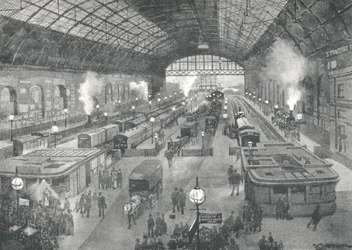 Cannon Street állomás – éjszaka, 1891