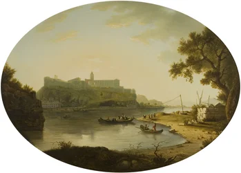 Villeneuve-les-Avignon látképe, 1770 körül (olaj, vászon)