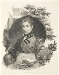 Lord Hill KB altábornagy, engr Brown, pub. Kinnersley, 1815