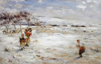 Hó áprilisban (olaj, vászon)