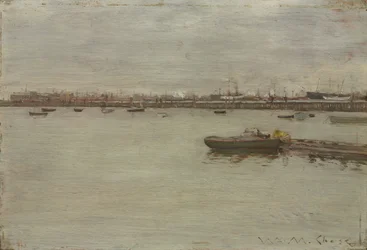 Gray Day on the Bay, 1886 körül (olaj, fa)