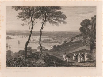 Plymouth dokk, a Mount Edgecumbe-ból