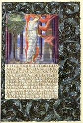 Lavinia, Vergilius "Aeneis" IV. könyvének nyitánya (akvarell pergamenre)