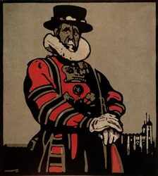 Beefeater a „London Types”-ből, William Heinemann kiadásában