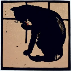 The Un-Common Cat, a „The Square Book of Animals”-ból, eredetileg 1900-ban jelent meg (színes litó)