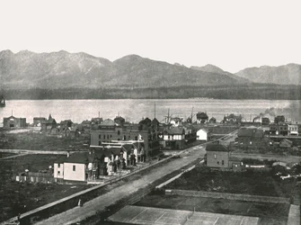A kikötő, Vancouver, Kanada, 1895.