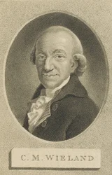 Christoph Martin Wieland költő és író portréja 1733-1813, 1800.