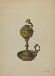 Sárgaréz lámpa, c. 1939.