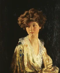 Lady Evelyn Herbert portréja, félalakos kép