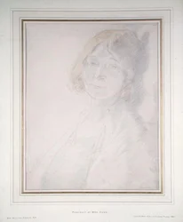 Mrs Hone portréja (ceruza és akvarell papíron)