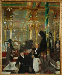 A Cafe Royal Londonban (festmény vászonra)