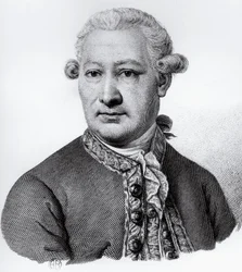 Giovanni Alessandro Brambilla (1728-1800), Carpiano báró olasz anatómus, patológus és orvos portréja, metszet