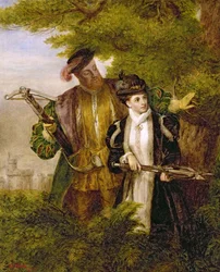 Henrik király és Anne Boleyn szarvaslövés a Windsori erdőben, 1903