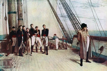Napóleon a Bellerophon fedélzetén, 1815, 1880