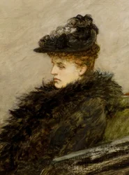 The Feather Boa, 1892 körül (olaj, vászon)