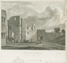 Dudley kastély – The Keep: acélmetszet, nd [c1831]