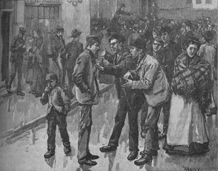 Jelenet a Preston Strike alatt, 1890