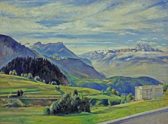 Le Dent du Midi, Leysin, Svájc (olaj, vászon)