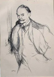 Thomas Hardy (1840-1928) portréja az „English Portraits” sorozatból