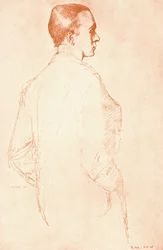 Sir Henry Maximilian Beerbohm, angol parodista és karikaturista, 1911.
