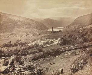 The Valley of Glendalough, Wicklow megye, Írország, kb. 1864.