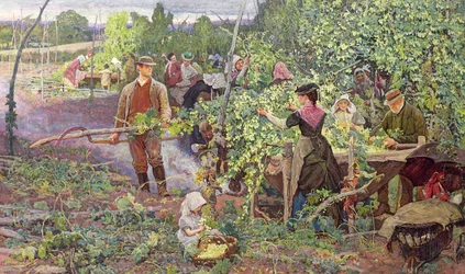 Komlószedők, 1870 körül
