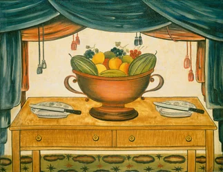 Gyümölcstál, 1830 körül (olaj, vászon)