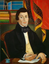 Textilkereskedő, 1840 körül (olaj, vászon)