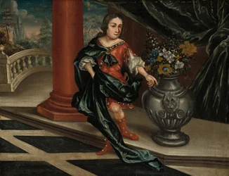 Fiatalember a teraszon, 1730 körül (olaj, vászon)