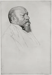 Hans Richter (1843-1916) portréja, magyar karmester