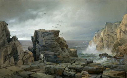 Egy sziklás part, 1877.