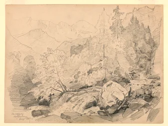 Táj, Stechelberg, Lauterbrunnen, Svájc