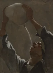Tanulmány az "Egy aragóniai csempészhez", 1881