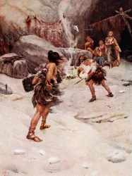 Ősember (színes litó)