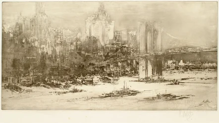 Brooklyn híd, New York (nagy tábla)