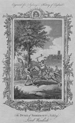 Somerset hercege megöli Lord Wenlockot, 1773.