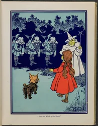 "Én vagyok az északi boszorkány", illusztráció Lyman Frank Baum "Óz, a csodálatos varázsló" című könyvéből.