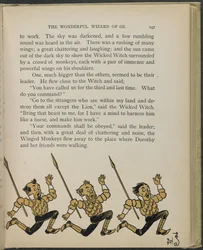 Illusztráció Lyman Frank Baum "Óz, a csodálatos varázsló" című művéből.