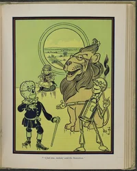 Illusztráció Lyman Frank Baum "Óz, a csodálatos varázsló" című művéből.