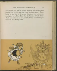 Illusztráció Lyman Frank Baum "Óz, a csodálatos varázsló" című művéből.
