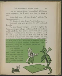 Illusztráció Lyman Frank Baum "Óz, a csodálatos varázsló" című művéből.