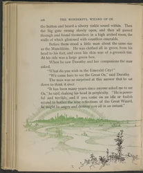 Illusztráció Lyman Frank Baum "Óz, a csodálatos varázsló" című művéből.