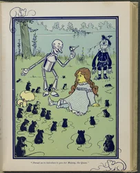 "Engedd meg, hogy bemutassam Őfelségét, a királynőt", illusztráció Lyman Frank Baum "Óz, a csodálatos varázsló" című művéből.